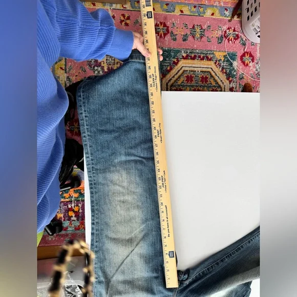 VINTAGE 2004 Gap Long and Lean Jeans Size 12 Ankle Made in USA euc - Picture 9 of 13